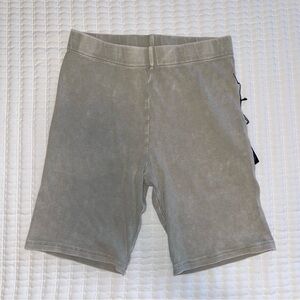 Gray Biker Shorts